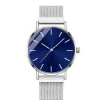 High Quality Minimalism Thin Men and Women Watch Stainless Steel Magnetic Mesh Strap Quartz Watch Gift Men Wristwatch No logo