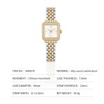 New French Hot-selling Alloy Material Elegant square Ladies Pointer Watch - Image 3