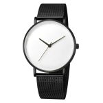 No logo Simple Watch with Blank Dial  Mesh Stainless Steel Band Men Watches Thin Minimalist Customized Watch 40mm High Quality - Image 2